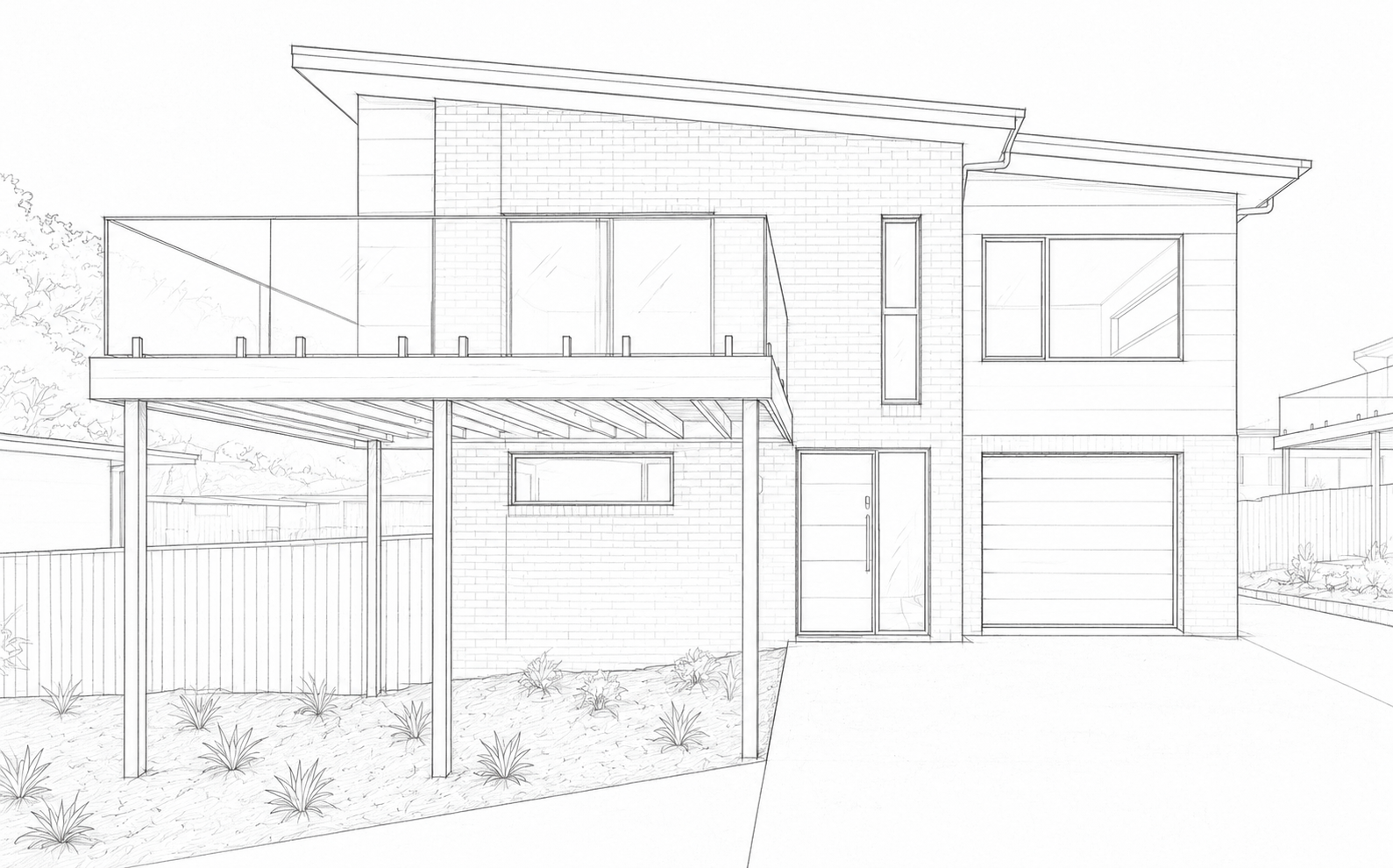 Architectural render of a Taylor and Beeson home